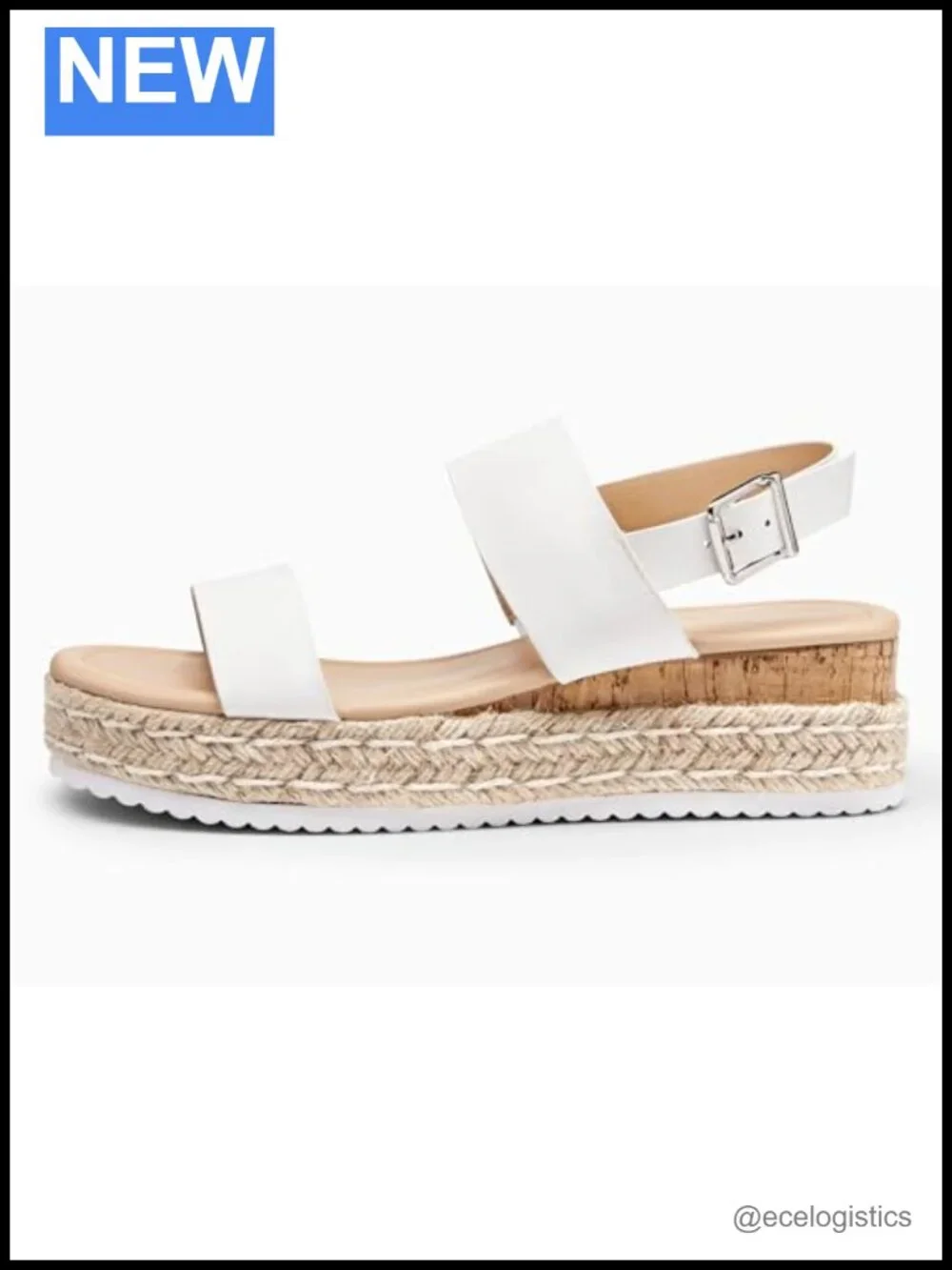 Women Platform Wedge Heels Sandals Espadrilles Open Toe Dress Shoes Cork Memory